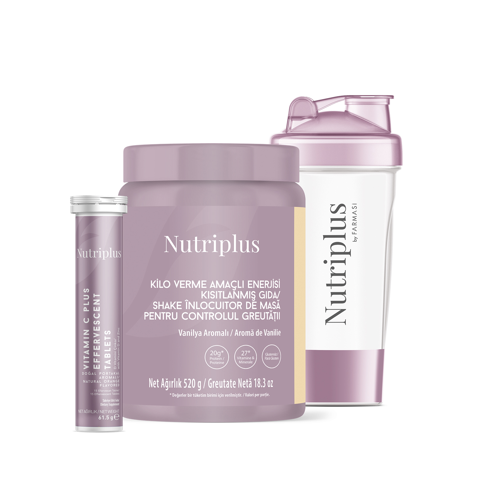 Nutriplus Set pentru ingrasat Ciocolata cu 3 produse